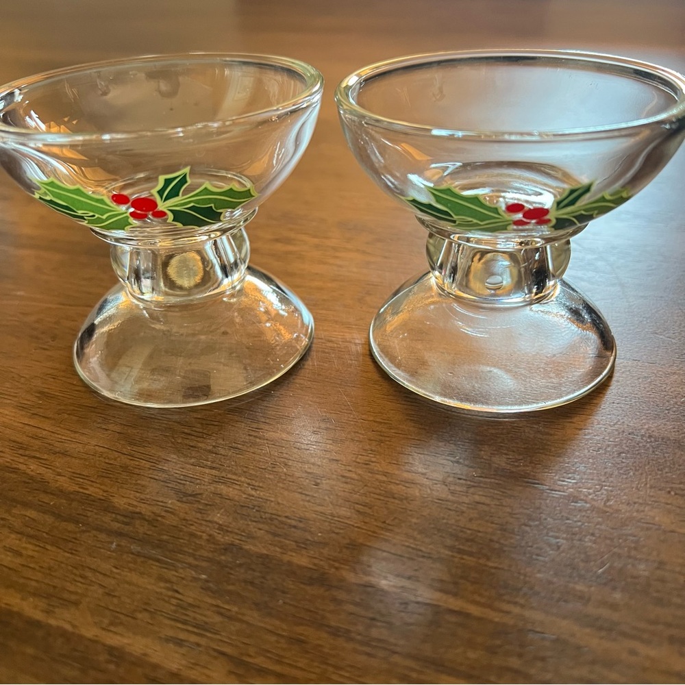 Avon 1981 Holiday Candlesticks Holiday Hostess Collection WITH BOX Set of 2